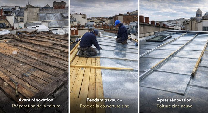 Rénovation toiture Palaiseau